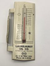VINTAGE Enco OIL CO GAS TIN THERMOMETER Laurelhurst Oil Co Seattle WA Pe... - $22.50