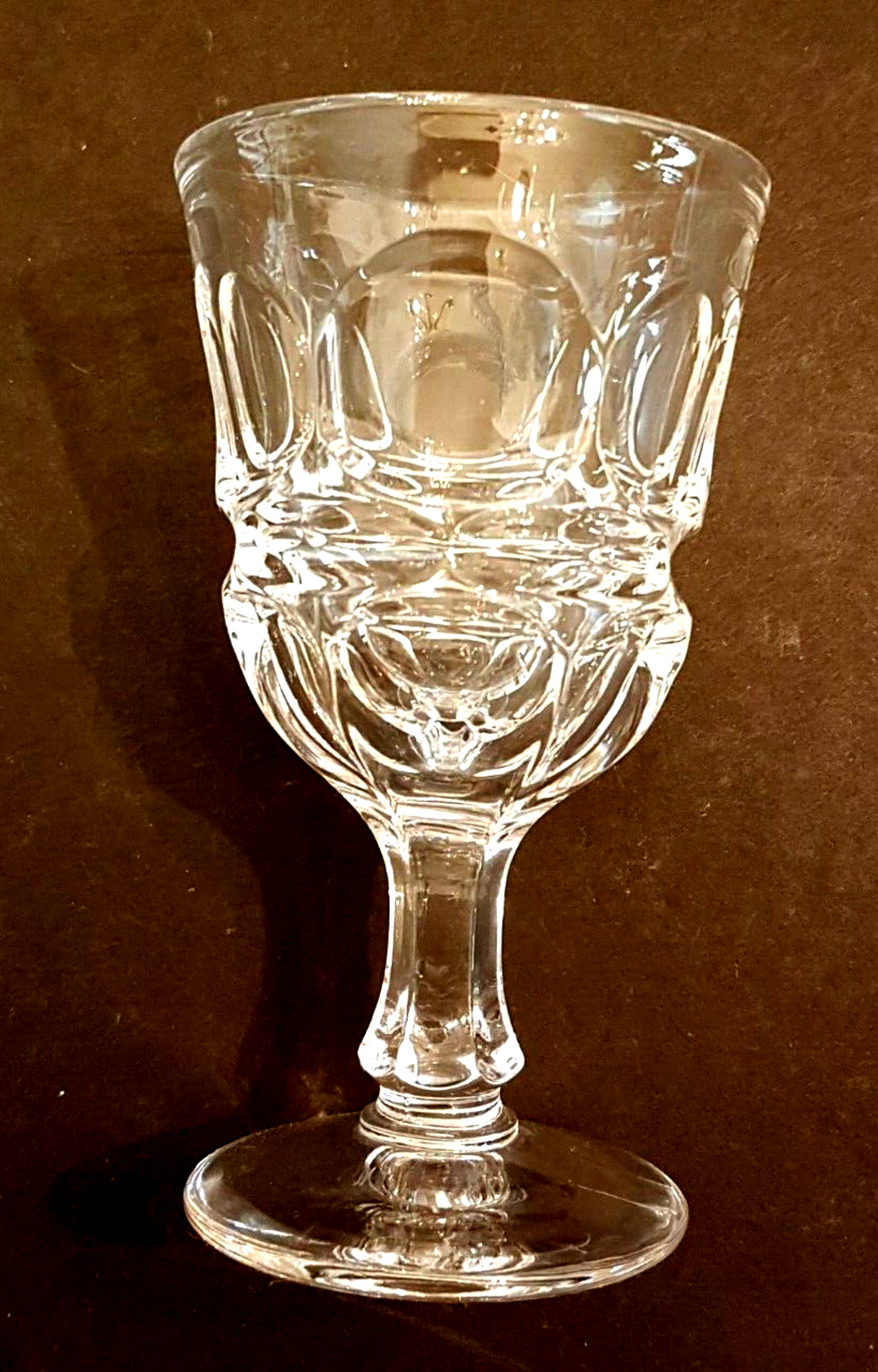 Fostoria Henry Ford Museum Crystal Argus Goblet Cordial Wine Glass - $9.84