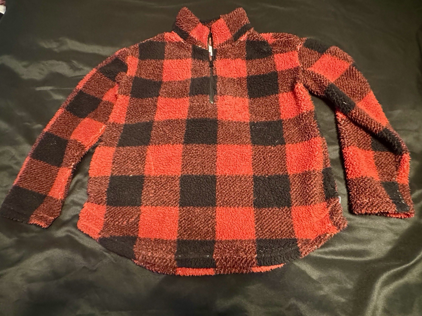 Koolaburra by UGG Women’s Red Buffalo Plaid Sherpa Fleece Pullover Sz S - £13.06 GBP