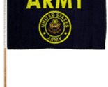 Army (Gold) 12&quot;x18&quot; Stick Flag (3) - $8.88+