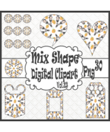 Mix Shape Digital Clipart Vol. 23 - $7.02 CAD