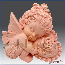 2D silicone Soap/Guest/polymer/clay/coldporcelain mold-Valentine Angel Girl set2 - £17.89 GBP