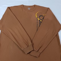 Carhartt K214 BRN Men's Brown Long Sleeve Graphic T-Shirt Hard At Work Size XL image 15