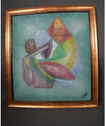 Original Acrylic on Board Paulina Dam ( P.DAM ) Abstract Composition Pai... - $409.78 CAD