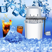 Manual Ice Crusher Snow Cone Maker Ice Grinder For Make Drink Ice Crusher Shaver - £33.28 GBP