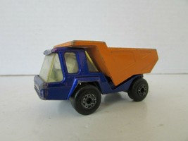 Matchbox Diecast Dump Truck No. 23 Atlas Blue Orange Lesney 1975 England H2 - £2.90 GBP