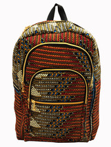 Vlisco Wax Ankara African Print Book Bag Rucksack Handmade Backpack Hand... - $54.72 CAD