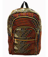 Vlisco Wax Ankara African Print Book Bag Rucksack Handmade Backpack Hand... - £29.89 GBP