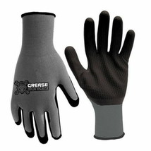 Grease Monkey 7011637 Latex Honeycomb Dipped Gloves  Black &amp; Gray - Extra Large - £7.95 GBP