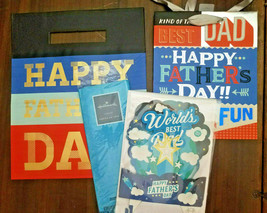 Father&#39;s Day Paper Wonder [1 Card + 2 Bags + Tissue] Hallmark Best Dad Fireworks - £7.70 GBP