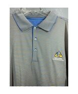 Cutter Buck Signature Collection Golf Polo Shirt Blue Orange Seven Sprin... - $24.95