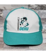 My Hero Academia Deku Snapback Hat Cap Anime Green - £8.91 GBP