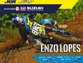 Enzo Lopes supercross motocross signed autographed 7.5x10 photo poster COA - £51.42 GBP