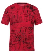 Armani Exchange Red Black Logo Cotton Short Sleeve Men&#39;s T-Shirt Size XL - £51.87 GBP
