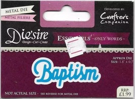 Crafter&#39;s Companion. Die&#39;Sire. Baptism Die. Die Cutting Cardmaking Scrap... - $2.66