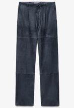 ZARA BNWT 2026. ANTHRACITE GREY LIMITED EDITION LEATHER TROUSERS PANTS. ... - $483.51