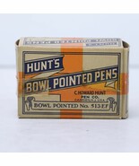 513 EF Hunts Bowl Pointed Pens / Nibs Full Boxes 1 Gross Vintage New Old... - $67.19