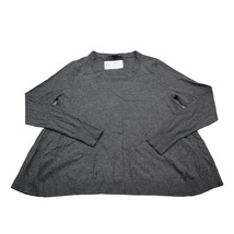 Victorias Secret Shirt Womens S Gray Plain Scoop Neck Long Sleeve Pull Over Top - £14.80 GBP