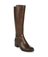 Naturalizer Women Riding Boots Kelso Size US 5M Wide Calf Chocolate Leather - £43.66 GBP