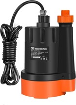 Submersible Water Pump, 1/3Hp 2500Gph Utility Pump Portable Electric Clean Water - £48.54 GBP