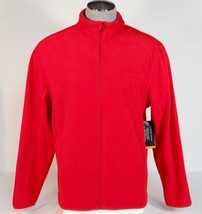 Field &amp; Steam Signature Red Zip Front Fleece Jacket Mens NWT - $69.99