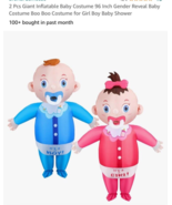 Giant Inflatable Baby Costume Gender Reveal Baby Costumes Boy and Girl F... - $1,128.48 MXN