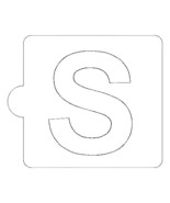 S Letter Alphabet Stencil for Cookies or Cakes USA Made LS107S - $74.79 MXN