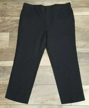 Women&#39;s Black Dress Pants Slacks Cropped Capris 35 x 23 - £18.82 GBP