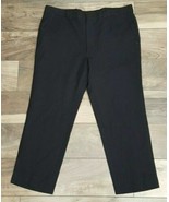 Women&#39;s Black Dress Pants Slacks Cropped Capris 35 x 23 - £19.09 GBP
