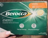 US SELLER Berocca Orange Energy Effervescent Tablets 45 tablets ex 5/20/24 - $37.39