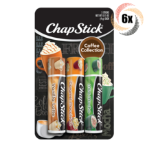 6x Packs ChapStick Coffee Collection Lip Balm | 3 Assorted Flavors | .15oz - £19.95 GBP