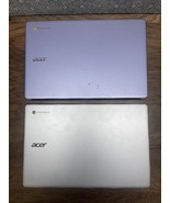 Acer 315 Chromebook Lot Of 2 For Parts/Repair Works Damaged Screens CV - $34.65