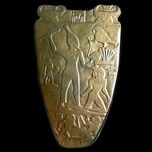 Narmer Palette Hierakonpolis Egyptian Pharaoh king wall sculpture relief plaque  - £54.40 GBP