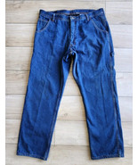 KEY Blue Denim Fleece Lined/Insulated Carpenter Jeans Men’s 38x32 Actual... - $34.30 CAD