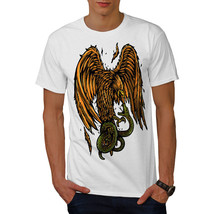 Wellcoda Eagle Snake Pray Fashion Mens T-shirt,  Graphic Design Printed Tee - £14.64 GBP+