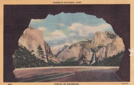 Portal of Grandeur Yosemite National Park California CA 1946 Postcard D20 - £2.33 GBP