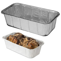 100 Pk Aluminum Foil Loaf Pans 2Lb Disposable Bake Premium Bread Tins Co... - £51.89 GBP