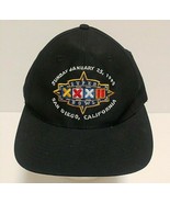 NOS Super Bowl XXXII San Diego 1998 Black Snapback Hat Cap - £22.15 GBP