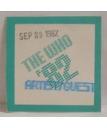 THE WHO / PETE TOWNSHEND - ORIGINAL SEP 29 1982 CLOTH SHOW BACKSTAGE PAS... - $15.00