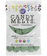 Wilton Candy Melts Flavored 12oz - Dark Green, Vanilla - $28.03