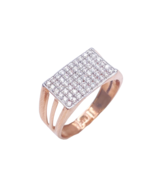 18ct Rose Gold High Polished Men&#39;s Signet Ring - $900.15 CAD