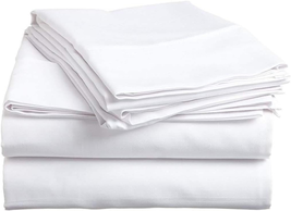 Olympic Queen Cotton Bed Sheets Set-400 Thread Count Cotton Sheets-4 Pie... - $111.86