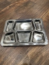 6 Compartment Mess Tray Style B Stainless Steel Winco SMT-2 - $17.75