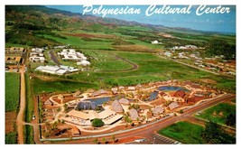 Aerial View Polynesian Cultural Center Laie Oahu Hawaii Postcard - £7.09 GBP