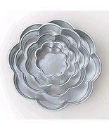 Vintage 4 Tiered Wilton Cake Pan Set Flower Petal Flower Baking - $567.66 MXN