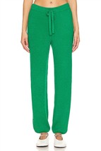 Monrow women&#39;s boucle knit vintage sweatpants in PARSLEY - size L - £88.73 GBP