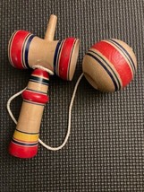 Kendama Japanese Ball Cup Game Skill Toy Wooden Toss Catch Vintage - $9.95