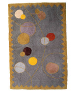 Handmade contemporary ORA French hooked rug 3&#39; x 4.7&#39; (91cm x 145cm), 2021 - £1,172.91 GBP
