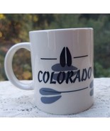 Colorado Souvenir Coffee Mug Elk Head and Hoof Prints Outdoors Theme - £15.33 GBP