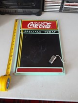 Drink Coca-Cola (Coke) Specials To-Day Chalk Board w/holder 11" x 16.5", Good - $15.83